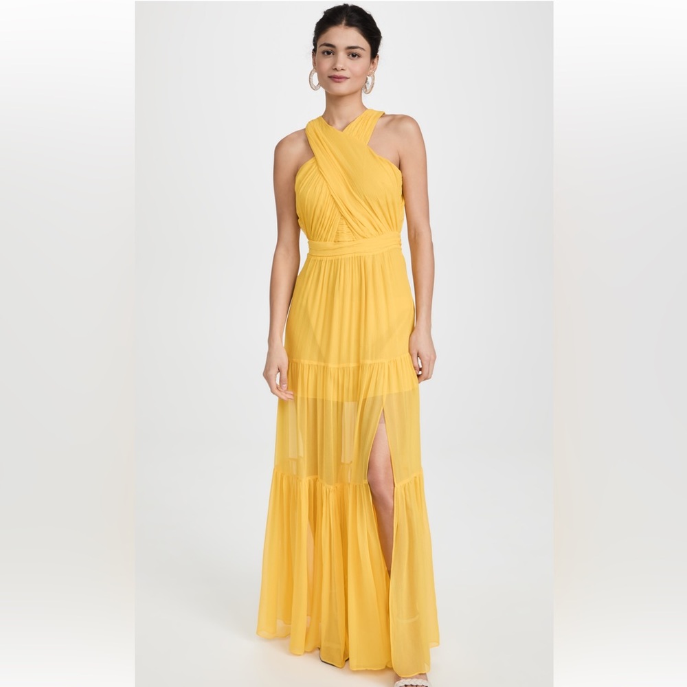 Veronica Beard “Florencia” Dress in canary yellow